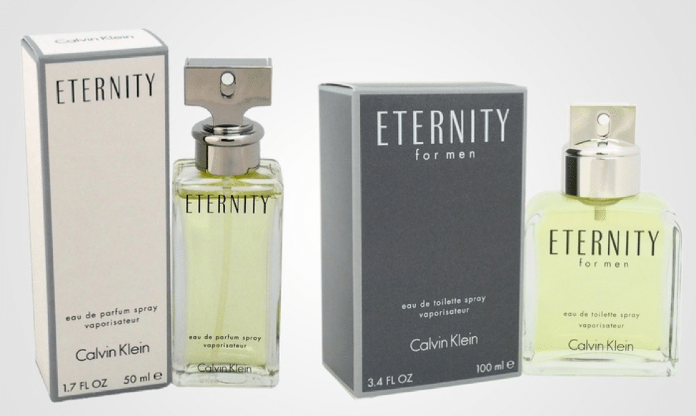 Eternity for Him and Eternity for Her by Calvin Klein
