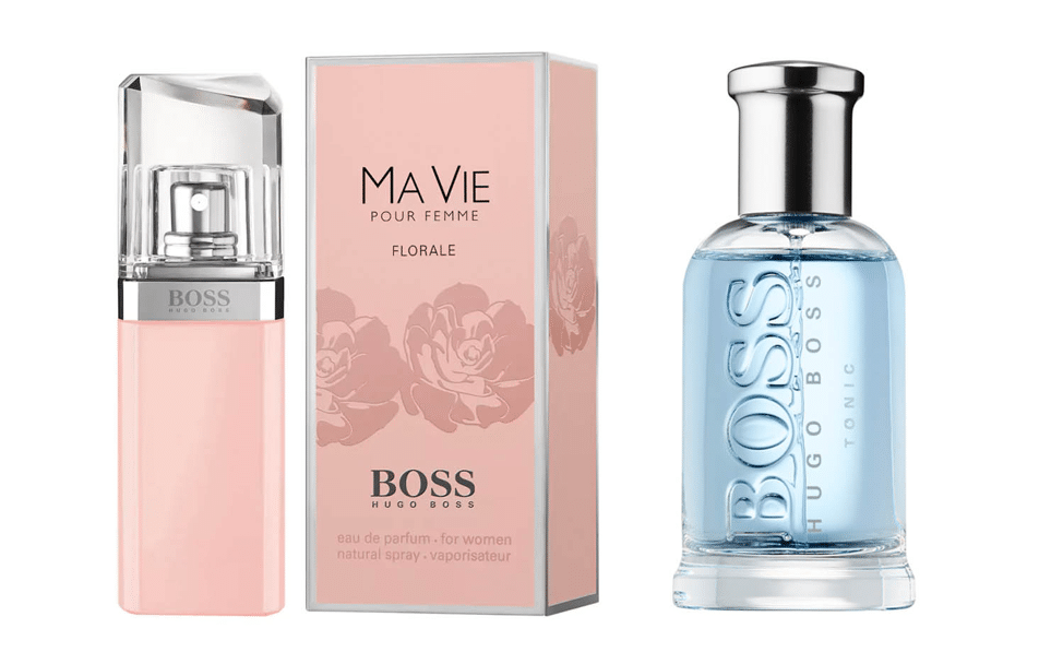 Ma Vie Florale for her and Boss Bottled Tonic for him by Hugo Boss
